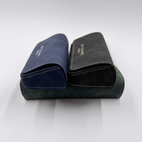 Coque rigide classique personnalisée en cuir PU étui portable de luxe fait à la main pour lunettes de soleil étuis à lunettes lunettes de soleil emballage