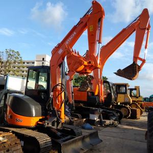 Prix bas, livraison gratuite, modèle 2023, excavatrice sur chenilles HITACHI ZX50U d'occasion, moteur Yanmar, pompe hydraulique 5 tonnes, agricole - Product Image 2