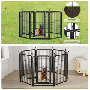 Dog <strong>Playpen</strong> 8 Panels 40" Height Heavy Duty Dog Fence <strong>Puppy</strong> Pen for Large Medium Small Dogs - Product Image 3