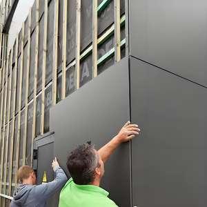 แผงอะลูมิเนียมคอมโพสิตซุ้มอาคารทันสมัยแผงโลหะอะลูมิเนียมสินค้าใหม่2025 - Product Image 1