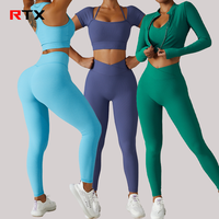 Frauen Gewinde Yoga Leggings Sets Laufen Workout Kleidung Yoga Anzug Top Sport Wear Gym Fitness Sets