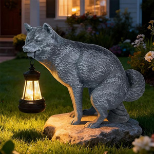 Statue de jardin de <span class=keywords><strong>lapin</strong></span> charmante avec lumière solaire, figurine de <span class=keywords><strong>lapin</strong></span> avec fleurs et <span class=keywords><strong>papillon</strong></span> lumineux - Product Image 5
