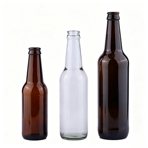 <span class=keywords><strong>12</strong></span> Onzas Botella de <span class=keywords><strong>Cerveza</strong></span> de Vidrio Transparente de Cuello Largo (350 ml), Botella para Bebidas con Tapa de Rosca - Product Image 4