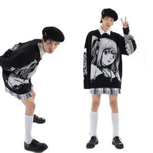 KD Custom Anime costumi Cosplay maglione allentato Misa Amane maglione uniforme <span class=keywords><strong>Death</strong></span> <span class=keywords><strong>Note</strong></span> maglione Anime - Product Image 2