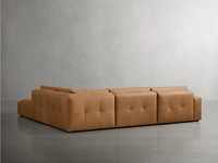 Canapé en cuir véritable de style américain Rhoohill, meubles de salon modernes, ensemble de canapés modulaires en forme de L