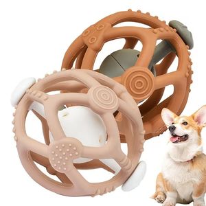 Pelota Dispensadora de Golosinas para Perros de Silicona, Juguete Masticable de Alimentación Lenta, Juguete de Rompecabezas para Entrenamiento de Mascotas en Interiores - Product Image 1