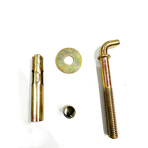 Boulons d'ancrage de fixation de manchon plaqué en acier au carbone avec boulon à tête de type <span class=keywords><strong>crochet</strong></span> L J <span class=keywords><strong>pour</strong></span> <span class=keywords><strong>mur</strong></span> en béton - Product Image 6