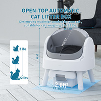 Bac à litière automatique pour chat AS11, adapté aux chats adultes jusqu'à 10 kg, petit, moyen, grand, vente en gros, nettoyage automatique