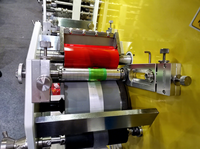 JR-1531 3 + 1 couleurs Flexo Satin ruban étiquette machine d'impression vêtement tissu lavage soin étiquette machines d'impression prix