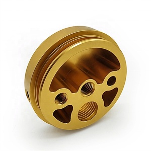 ชิ้นส่วนกลึงความแม่นยำสูง, อะลูมิเนียมชุบอโนไดซ์ กลึงด้วยเครื่อง CNC ชิ้นส่วนโลหะ - Product Image 3