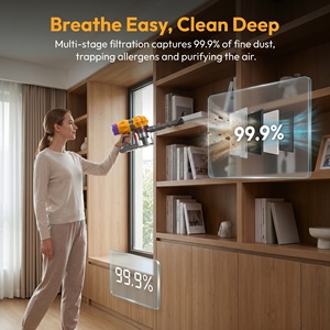 Aspiradora de Mano Inalámbrica de 400W con Súper Succión QV18, Capacidad de Polvo de 1.2L para Uso Doméstico y Hotelero - Product Image 5
