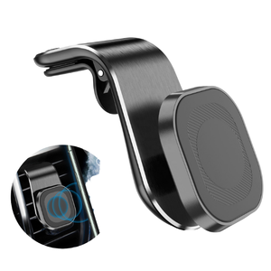 Support de téléphone de voiture flexible à aimant puissant en forme de L pour grille d'aération, en ABS, universel pour appareils de 4,5 à 6,5 pouces - Product Image 1