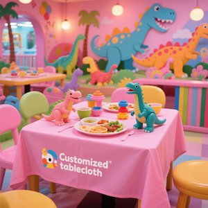 Hochwertige Maßgefertigte Moderne Quadratische Polyester Wiederverwendbare Einweg-Werbetischdecke für Zuhause, Events, Hochzeiten und Messen - Product Image 2