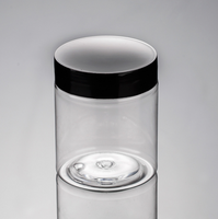 Pot alimentaire en plastique transparent PET de 50 ml, 100 ml, 120 ml, 150 ml, 200 ml, 250 ml, 4 oz, 8 oz avec couvercle en plastique personnalisé ou couvercle en métal