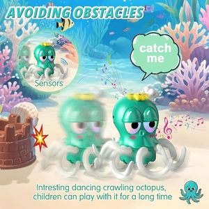 Giocattolo Polpo Danzante KK per Bambini, Giocattolo Elettrico Magico con Luci e Musica per Neonati e Bambini che Gattonano e Giocano a Pancia Giù - Product Image 2