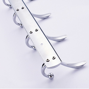 Ganchos de Pared de Acero Inoxidable Saint Ruijia, 5 Ganchos, Gancho para Bata de Baño, Cromado, Resistente, Porta Toallas - Product Image 4
