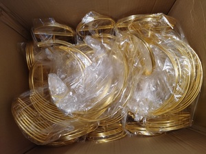 Giáng sinh bên Glass Tank tấm chủ hiển thị đứng mặt trăng kim loại hồ cạn trang trí hiển thị móc áo - Product Image 6