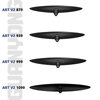 Aile avant hydrofoil polyvalente ART V2 939 en carbone pour la navigation en eaux océaniques : glisse stable et contrôle fluide.