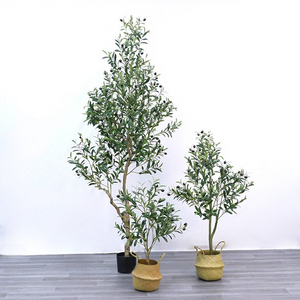 Albero di Ulivo Artificiale in Plastica, Stile Nordico, Decorazione <span class=keywords><strong>per</strong></span> Interni, Pianta in <span class=keywords><strong>Vaso</strong></span> da Terra, Paesaggio Interno, Bonsai Personalizzabile - Product Image 2