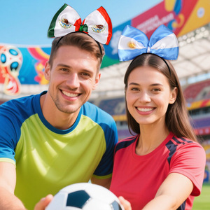 Bandeau à nœud imprimé drapeau patriotique PARTYMENT pour décorations de fête de la Fête de l'Indépendance, accessoires pour fans et pom-pom girls - Product Image 3
