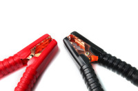 JIAOU Klip Buaya Baterai Mobil, Koplete Terisolasi 140Mm 200A, Penjepit Buaya/Merah/Hitam