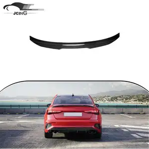 Carbon Fiber Rear Trunk Spoiler Lid Boot Wing For Audi A3 S3 RS3 Sedan 21-22