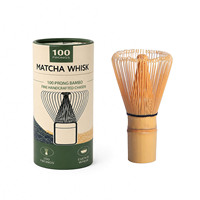 Fouet à Matcha en Bambou Blanc Personnalisé avec Logo, 100 ou 120 Dents, pour Marques de Thé, Cafés et Boutiques de Cadeaux