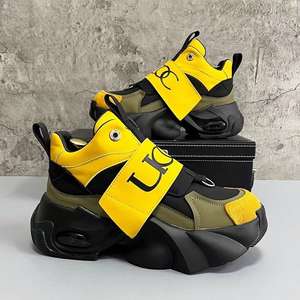 Zapatillas de running de plataforma gruesa de marca de moda para hombre, otoño 2026, con cierre de banda elástica, estilo casual y versátil que aumenta la altura - Product Image 5