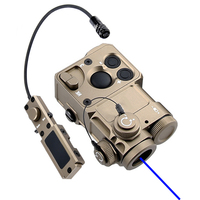 Pointeur laser rouge/vert/bleu PST-4 en métal, viseur, indicateur + IR avec interrupteur à pression à distance, luminosité à 4 niveaux, 5 modes de fonctionnement