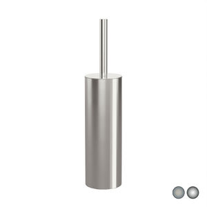 Porte-brosse de toilette en acier inoxydable brossé, largeur 8,7 cm, hauteur 25,4 cm, accessoire de salle de bain - Product Image 1