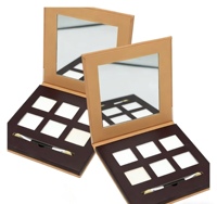 Palette de fards à paupières cosmétiques, ambre glacé, maquillage des yeux, vente en gros personnalisée