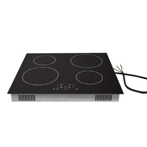 OEM ODM Customized Siemens IGBT 590mm Build-in 4 Plates Flat Panel Induction Cooktops