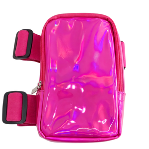 Bolso de Pierna Metálico Portátil con Láser, Impermeable, Brillante, para Teléfono, con Banda Elástica Ajustable, Riñonera de Pierna para Gimnasio, Conciertos y Viajes - Product Image 5