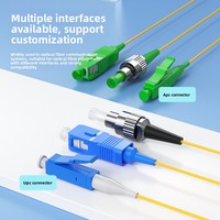 Cordons de raccordement à fibre optique monomode SC/APC SM APC 0,9 mm LSZH Simplex NEWSUN