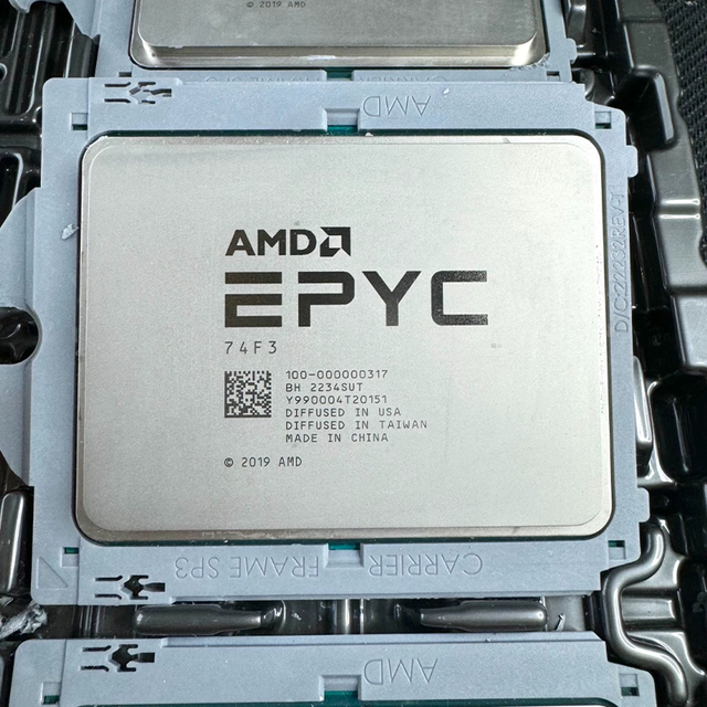 Best Selling AMD EPYC 74F3 Server Processor 24 Cores 48 Threads 3.2GHz PCIe 4.0 x128 DDR4 Memory Server CPU