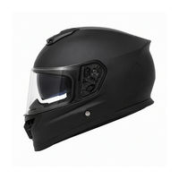 Casque de moto intégral homologué DOT, coque en ABS, visière transparente, doublure en polyester, couleur unie, équipement de conduite