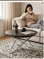 Nouveau modèle de table basse ronde rotative et réglable pour le salon, de style Bauhaus du milieu du siècle, adapté pour s