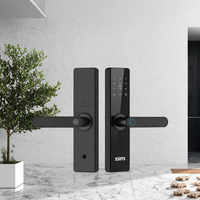 Serrure intelligente par mot de passe d'empreinte digitale Tuya pour porte d'entrée Serrure numérique sur porte en bois pour hôtels