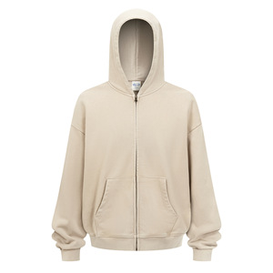 Sweat à capuche surdimensionné décontracté pour homme, en coton lourd 100% coton, avec logo personnalisé au crochet, style vintage et impression de lettres en relief pour l'automne - Product Image 6