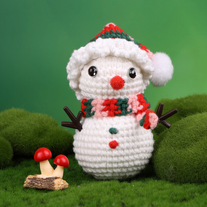 Kit de <span class=keywords><strong>crochet</strong></span> bricolage pour débutants Kit d'<span class=keywords><strong>animaux</strong></span> au <span class=keywords><strong>crochet</strong></span> de Noël personnalisé pour cadeau - Product Image 3