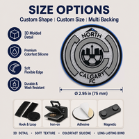 Écussons personnalisés imperméables, badges en silicone 3D, emblèmes thermocollants pour vêtements de sport, vêtements, marquage de vêtements