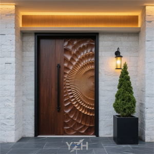 Ultima fabbrica di Design-vendita diretta case-porta d'ingresso ville <span class=keywords><strong>su</strong></span> <span class=keywords><strong>misura</strong></span>-porta d'ingresso in legno massello porta Pivot - Product Image 5
