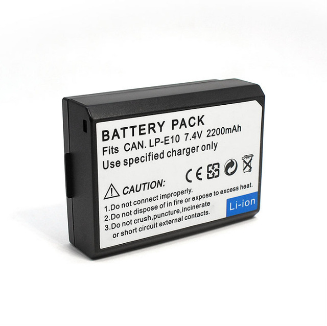 LP-E10 Battery E10 Lithium Battery EOS 1100D KISS X50 Camera Battery for Canon