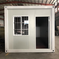 Maison conteneur portable de 20 pieds, démontable, en panneaux sandwich, préfabriquée, modulaire, pour le camping