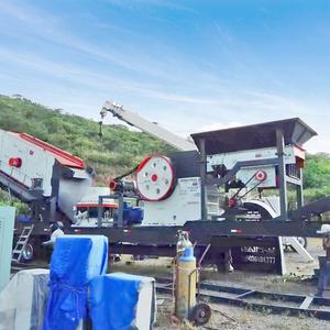 Estação Móvel de Britagem de Pedra com Quatro Unidades Combinadas, Equipamento Móvel sobre Rodas para Britagem de Rocha Dura, Britador Cônico Symons na Indonésia - Product Image 1