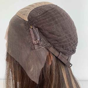 Fasimei STOCK Peluca de cabello europeo con parte superior de encaje 20 pulgadas Onda natural Encaje suizo Kosher Cabello brasileño <span class=keywords><strong>Comunidad</strong></span> judía - Product Image 5