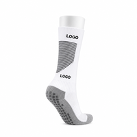 Chaussettes de football de qualité supérieure, antidérapantes, à tube long, avec compression, pour athlètes professionnels