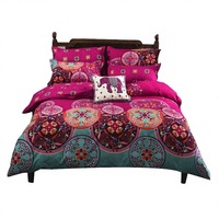 Parure de lit 3 pièces tissée imprimée de luxe léger 230*270 cm, taies d'oreiller, couleurs personnalisées, polyester/coton, pour mariage, 100TC haute densité