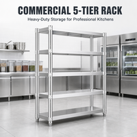 Grille de refroidissement en acier inoxydable de qualité commerciale, étagère en treillis métallique pour la préparation des aliments dans les restaurants et les boulangeries