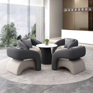 Reception Single <b>Office</b> Leisure Meeting <b>Table</b> and Chair Set Hotel Lounge Area - Product Image 3